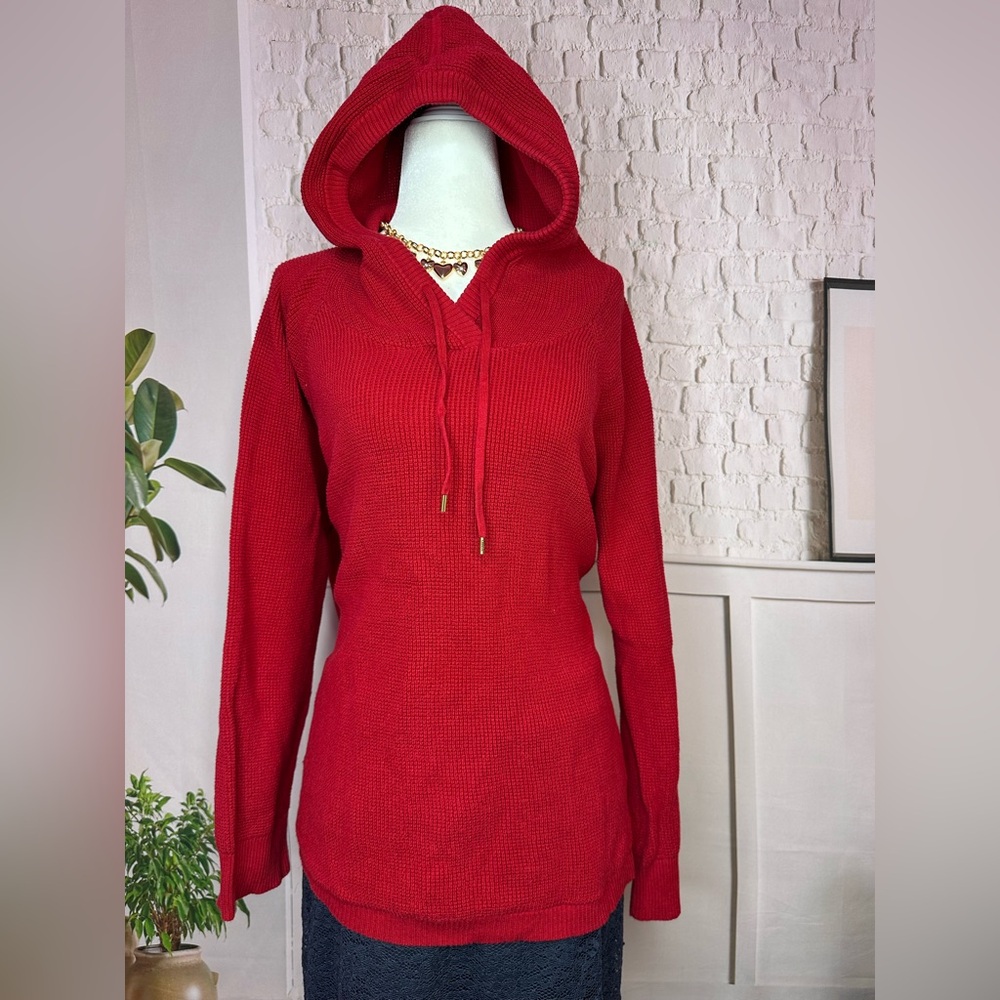 Ralph Lauren Red Hooded Sweatshirt 1X